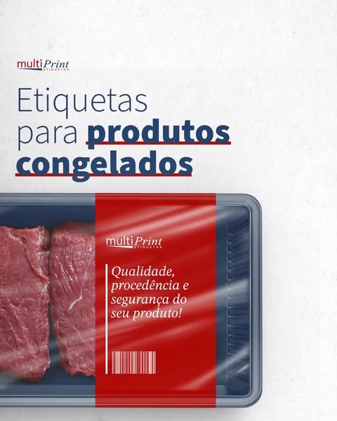 fabricante etiqueta para produtos congelados